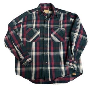 Vintage 100% quality made cotton flannel size large in excellent condition